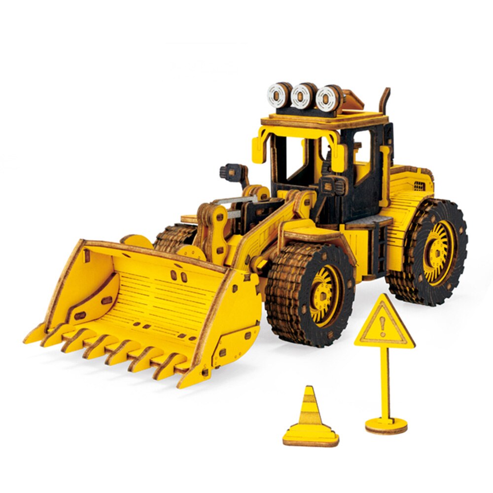 ROKR Bulldozer Engineering Vehicle 3D Wooden Puzzle - Notbrand