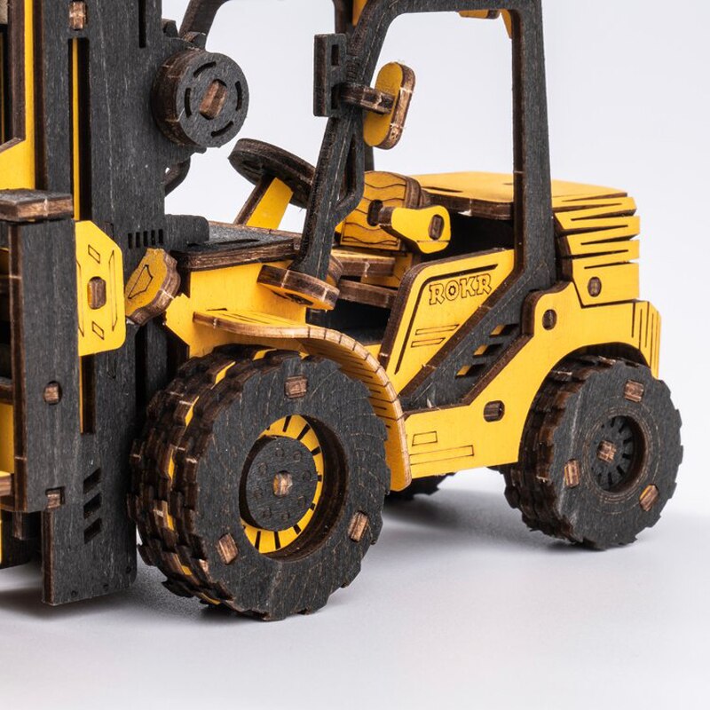 ROKR Forklift Engineering Vehicle 3D Wooden Puzzle - Notbrand