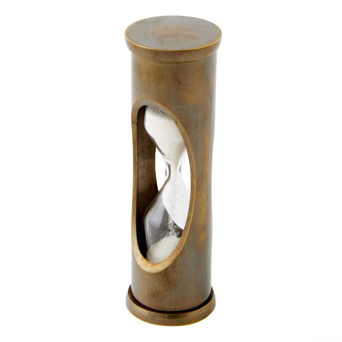 One Minute Sandglass Timer in Brass - 8cm - Notbrand