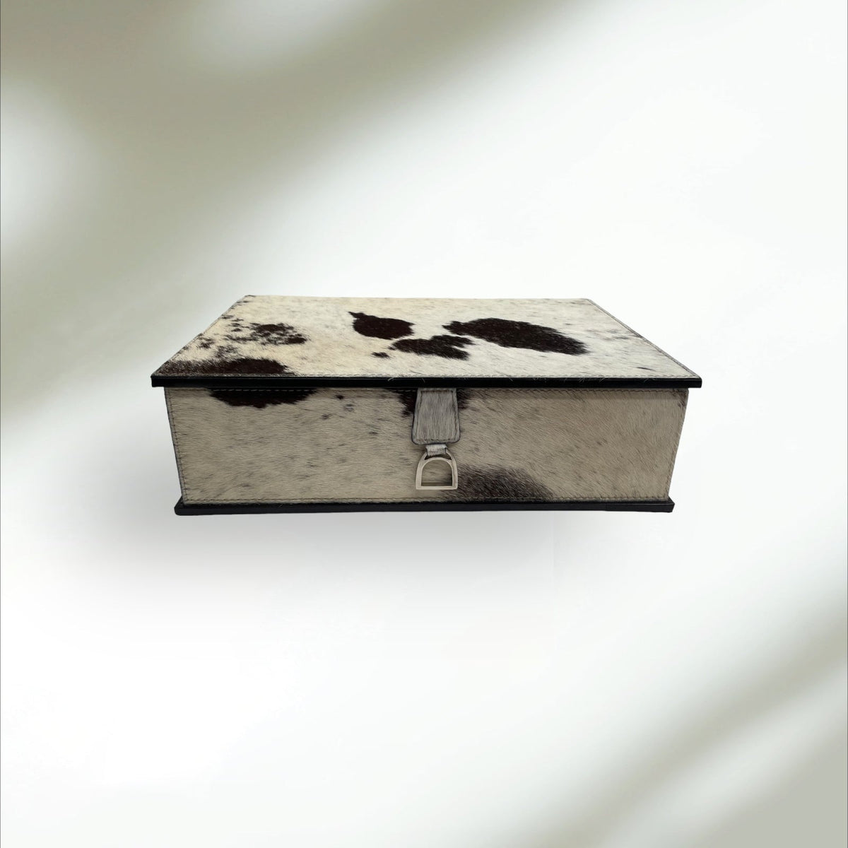 Abadie Fur Leather Document Box With Stirrups - Notbrand