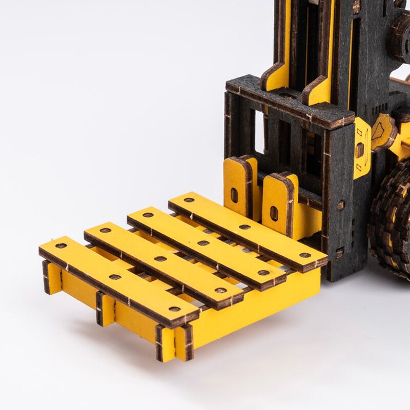 ROKR Forklift Engineering Vehicle 3D Wooden Puzzle - Notbrand
