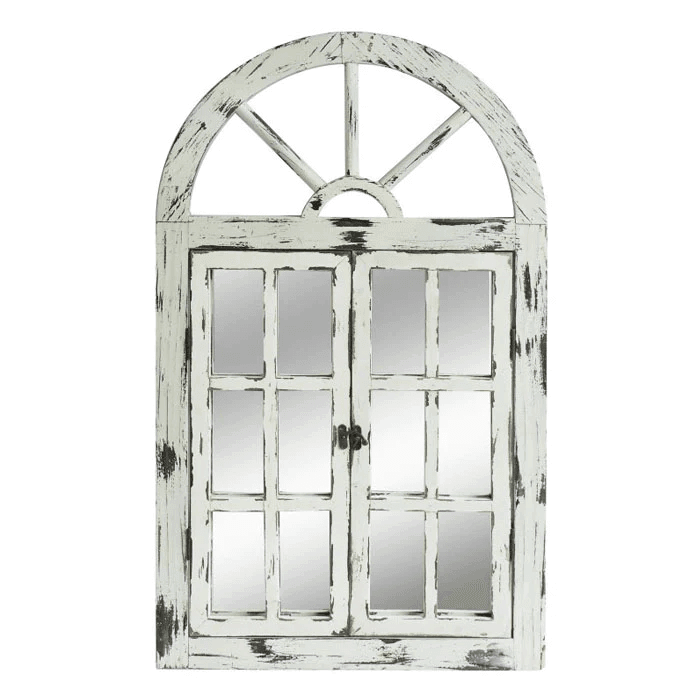Scarlett Window Mirror Antique White - Notbrand