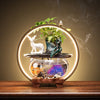 Lucky Water Circulating Glass Fish Tank Ornament - Notbrand