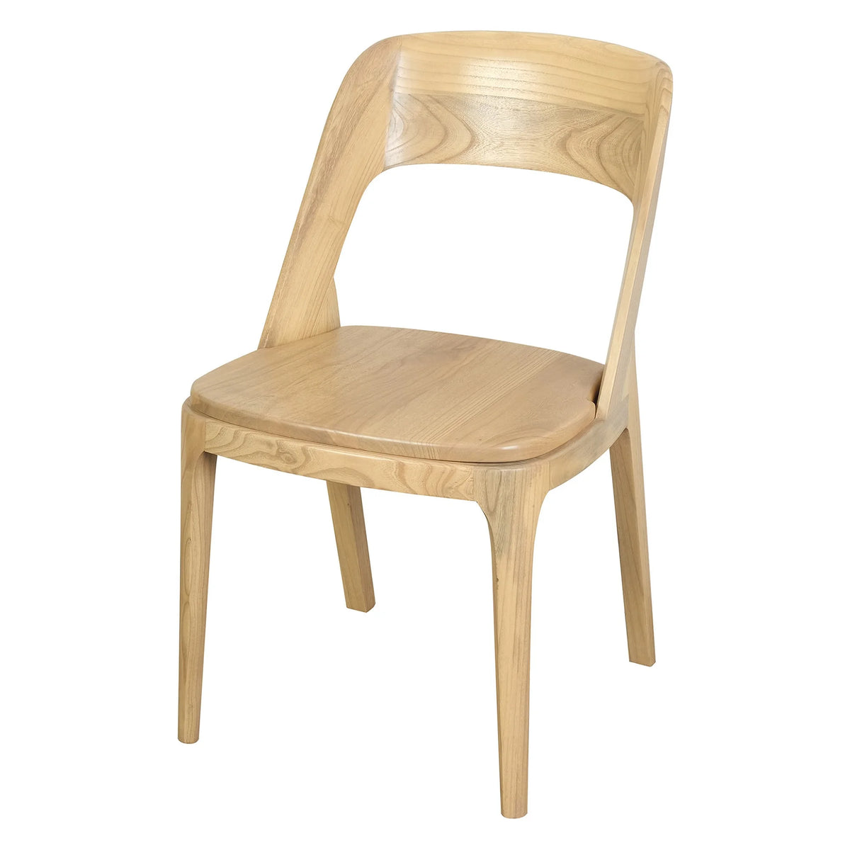 Set of 2 Loft Oak Timber Dining Chair - Natural - Notbrand