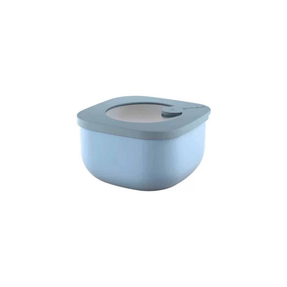 Set of 2 Store&More Shallow Airtight container - Matt Mid Blue - NotBrand