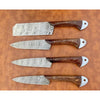 Set of 4 Dana Chef Knife with Leather Roller - Notbrand