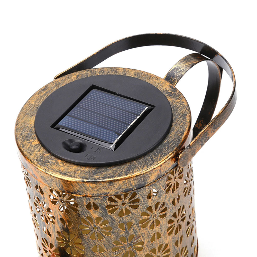 Solar Watering Can Lamp Hanging LED Waterfall - Bronze - Notbrand