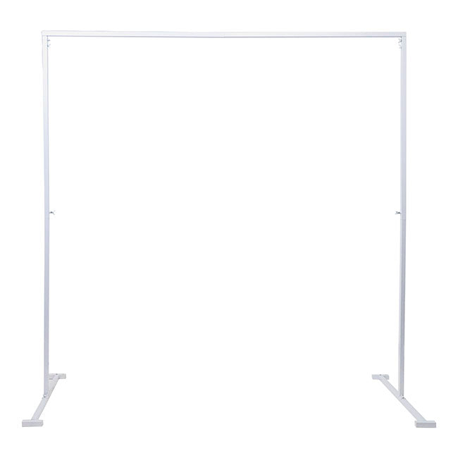 Metal Square Backdrop Standing Frame - White - Notbrand