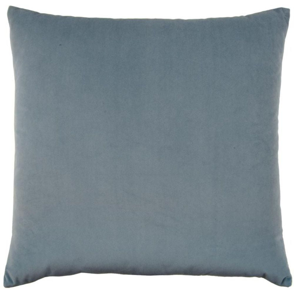 Square Coordinate Velvet Cushion - Blue - NotBrand