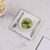 Havoc Square Tray in Marble - White - Notbrand