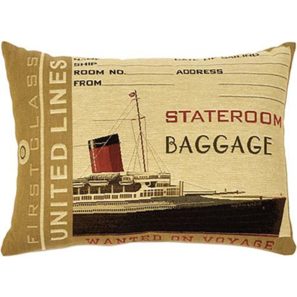 Stateroom United Lines Cushion - Caramel - NotBrand