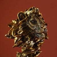 Vintage Lion Head Sculpture - Range - Notbrand