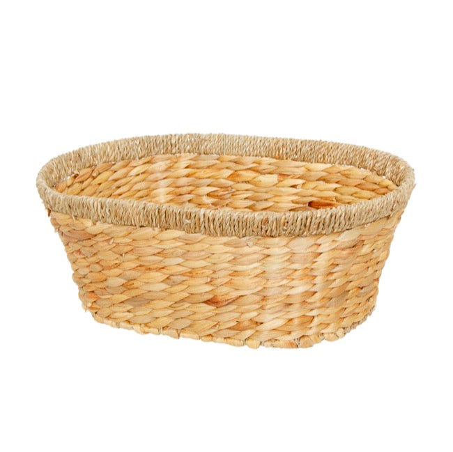 Set of 2 Hyacinth Taper Oval Basket in Natural - Large - Notbrand