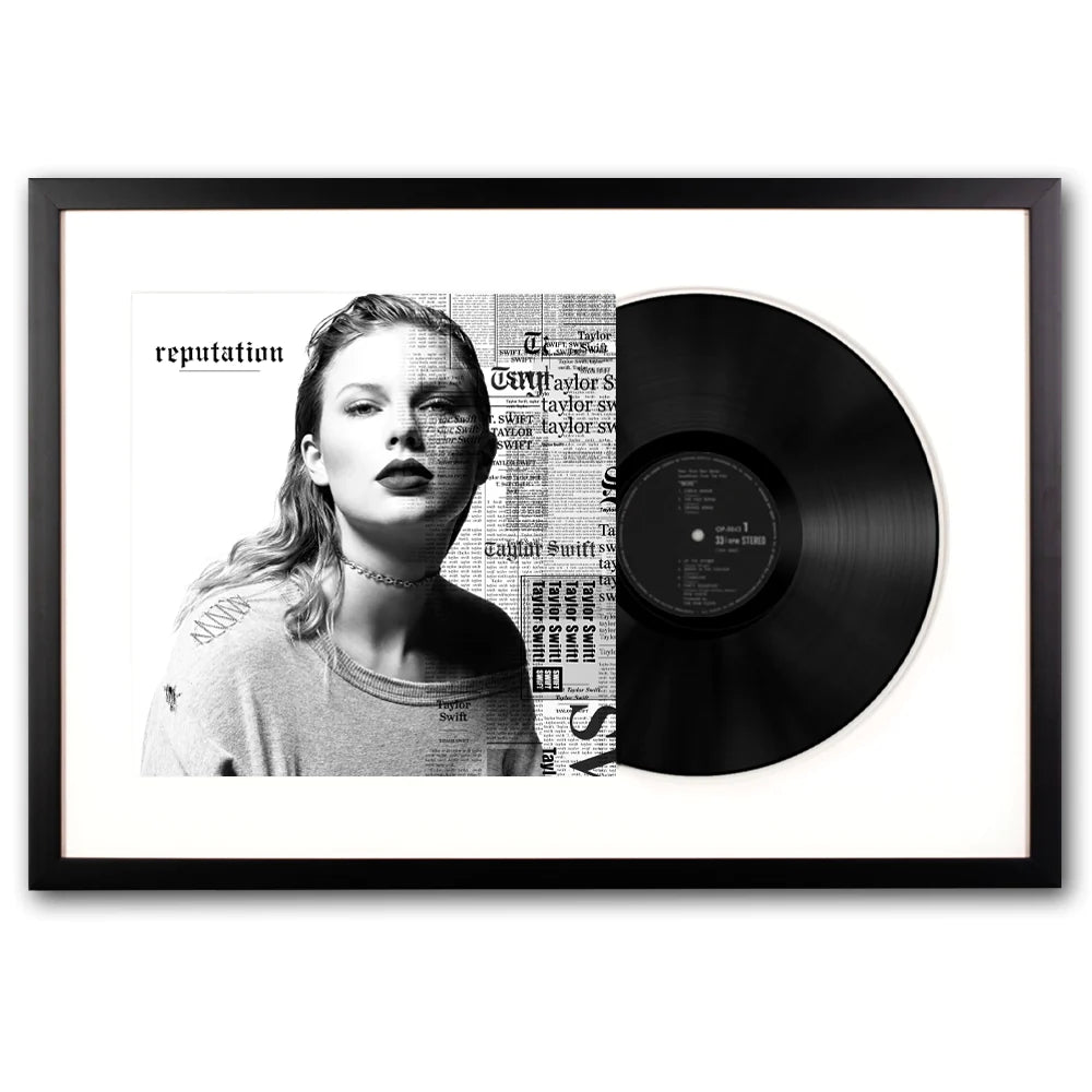 Taylor Swifts Reputation Framed Vinyl Album Art - NotBrand
