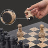 The Royale Chess Set in Black & Coral - 38cm - Notbrand