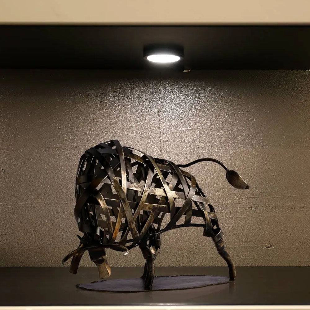 Tooarts Metal Sculpture Iron Braided Cattle - Notbrand