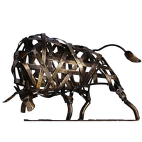 Tooarts Iron Braided Cattle Sculpture - Notbrand