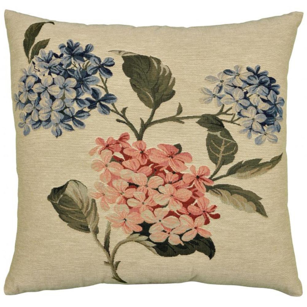 Two Blue Hydrangeas Cushion - NotBrand