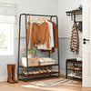 Vasagle Clothes Rack with 2 Shelves - Rustic Brown & Black - Notbrand