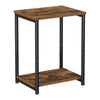 Vasagle Side Table with Shelf - Brown - Notbrand