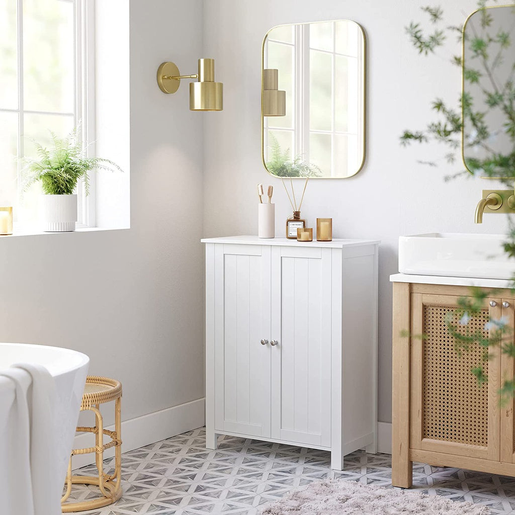 Vasagle Floor Cabinet with 2 Doors - White - Notbrand