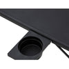 Jewel Adjustable Folding Table with Removable Cup Holder - Black - Notbrand