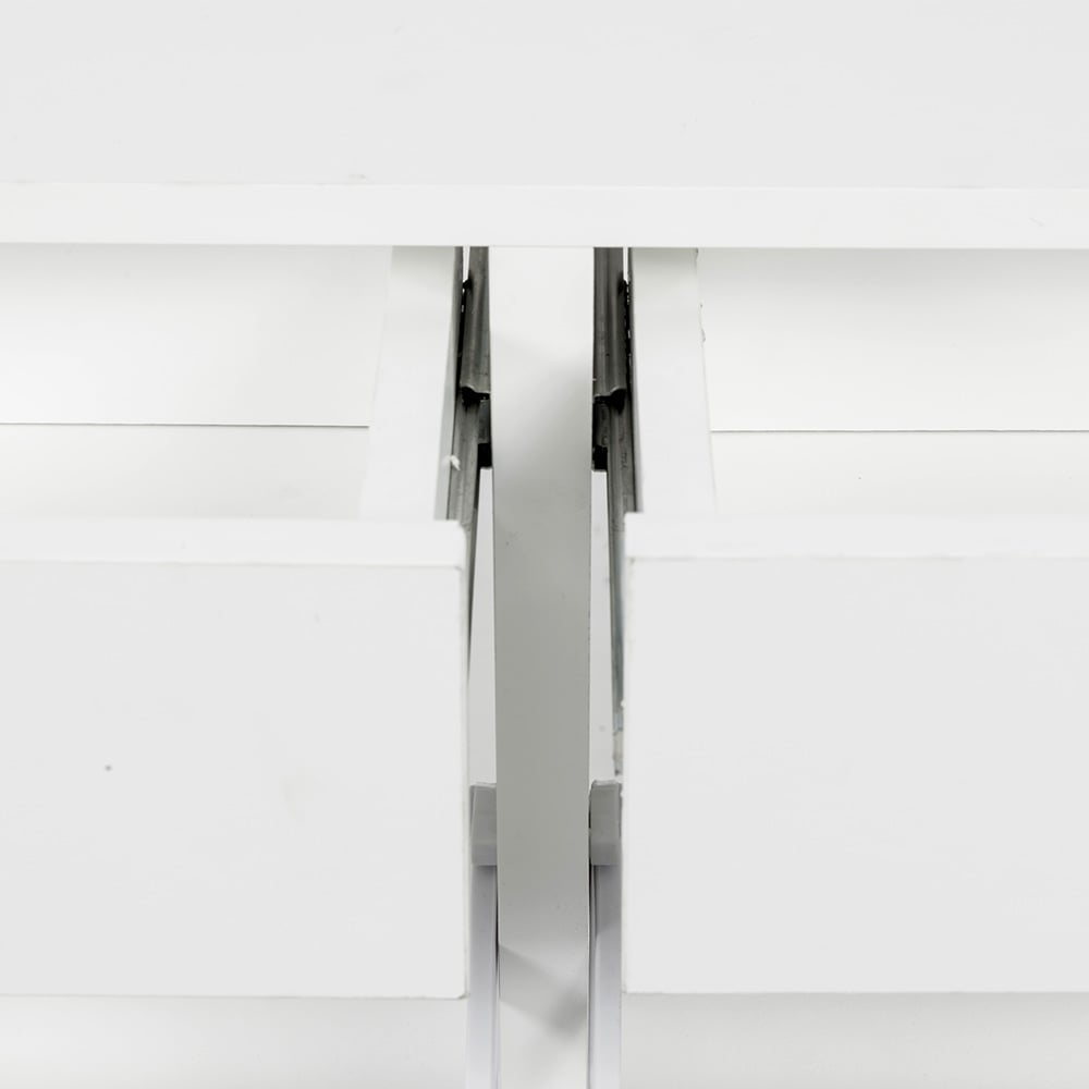 Sarantino 24 Pairs Shoe Cabinet with 2 Drawers - White - Notbrand
