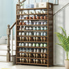 Lecoi 11 Tier Tower Bamboo Wooden Shoe Rack - Natural - Notbrand