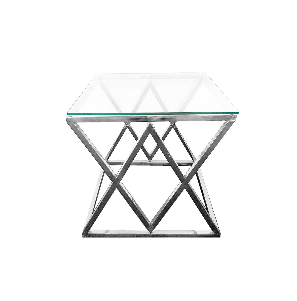 Alsea luxurious Side Table - Silver - Notbrand