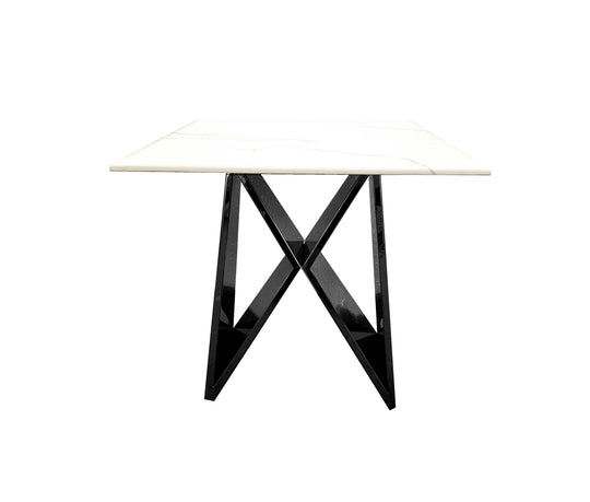 Luxe Side Table in Metal Frame - Black - Notbrand
