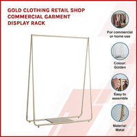 Stofile Clothing Display Rack - Gold - Notbrand