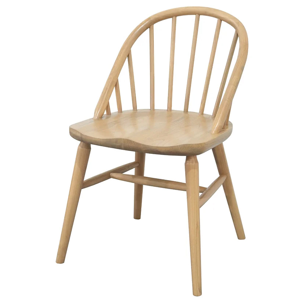 Set of 2 Vera Oak Timber Dining Chair - Natural - Notbrand