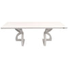 Koffa Oak Timber Console Table - White - Notbrand