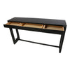 Wareon Elm Timber Wood Console Table - Full Black - Notbrand