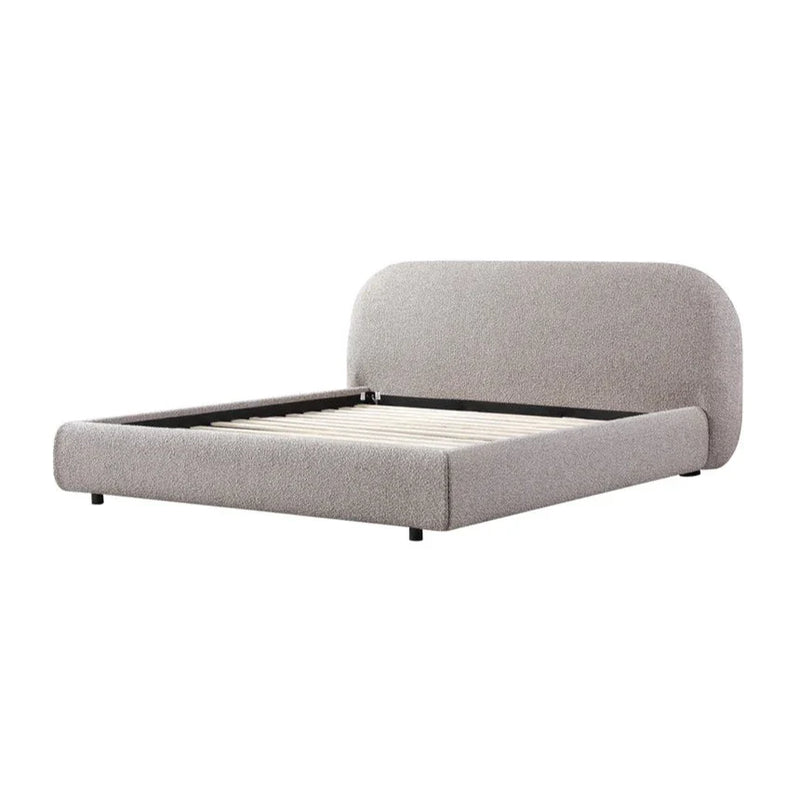 Wysacan King Bed Frame - Sand Boucle - Notbrand