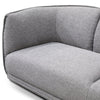 Yengat 3 Seater Fabric Sofa - Graphite Grey - Notbrand