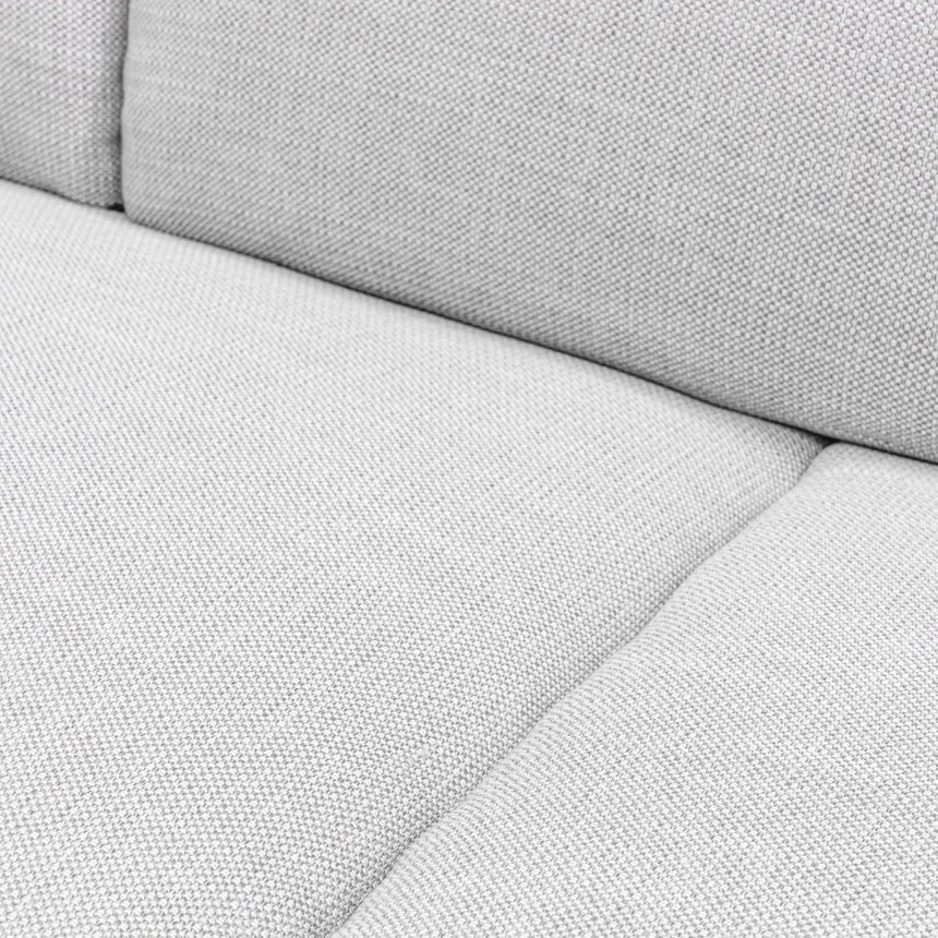 Yengat 3 Seater Fabric Sofa - Light Texture Grey - Notbrand