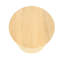 Zoe Wooden Round Sidetable - Natural - Notbrand