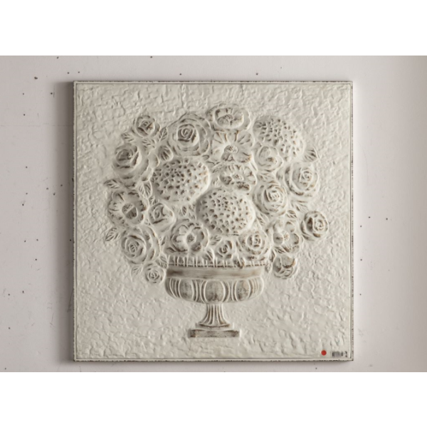 Bowl of Flowers Metal Wall Art - 93cm - Notbrand