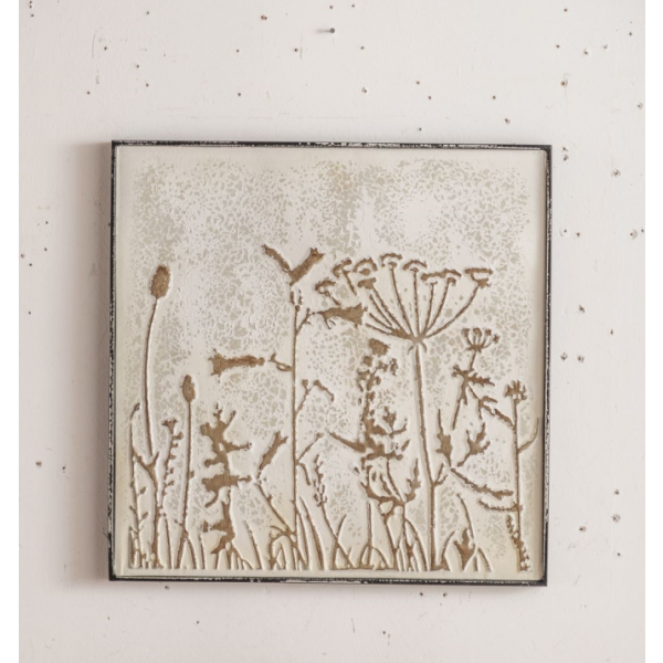 Wildflowers Metal Wall Art - 61.5cm - Notbrand