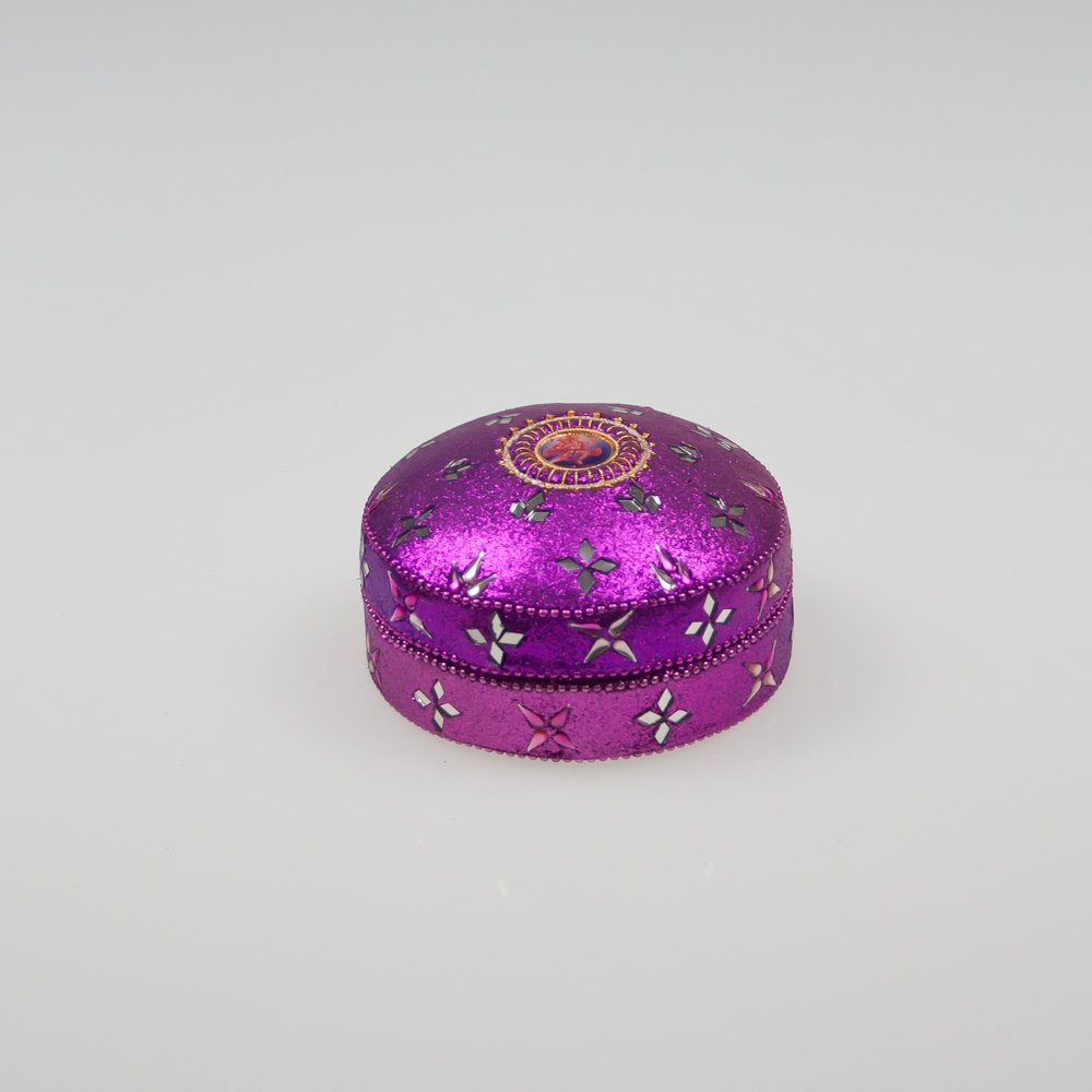Sparkly Gift Box in Purple - 10cm - Notbrand