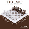 Regal Chess Set in White & Oceanic - 30cm - Notbrand