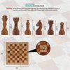Regal Chess Set in Coral & Red - 30cm - Notbrand