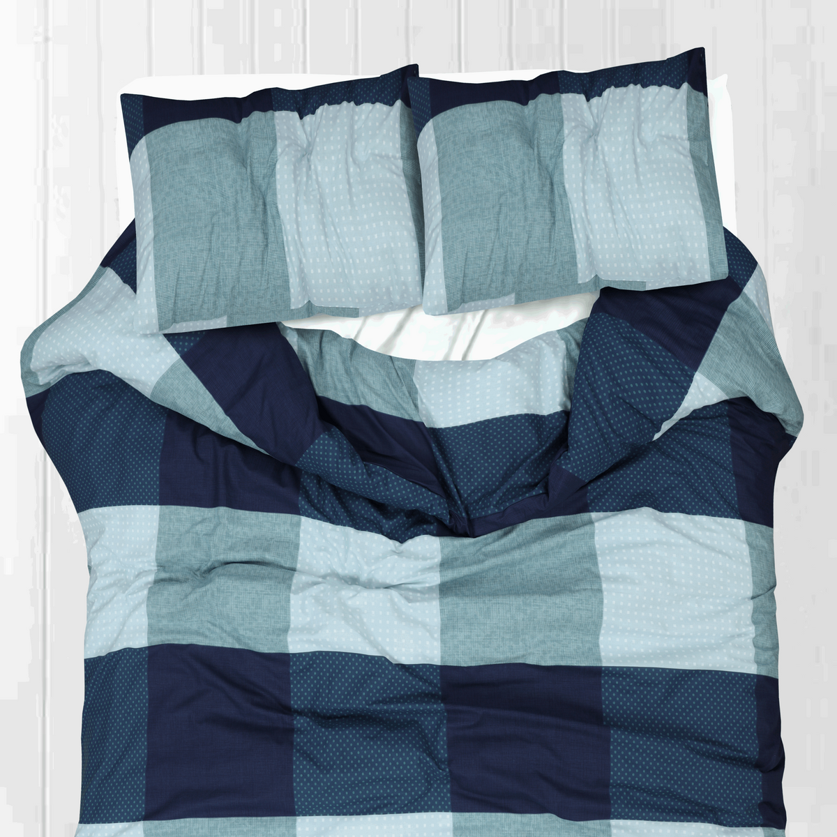 Blue Box Pure Cotton Quilt Cover Set With Extra Standard Pillowcases - Notbrand
