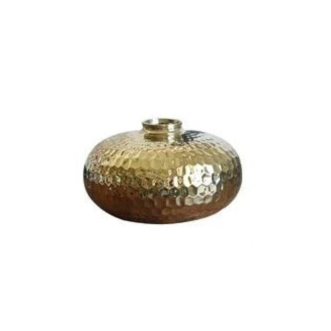 Radiant Elegance Golden Ball Ceramic Vase - Notbrand