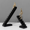 Elegant Men On Stairs Decorative Sculpture - Range - Notbrand