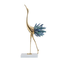 Artificial Blue Crystal Swan Sculpture - Range - Notbrand
