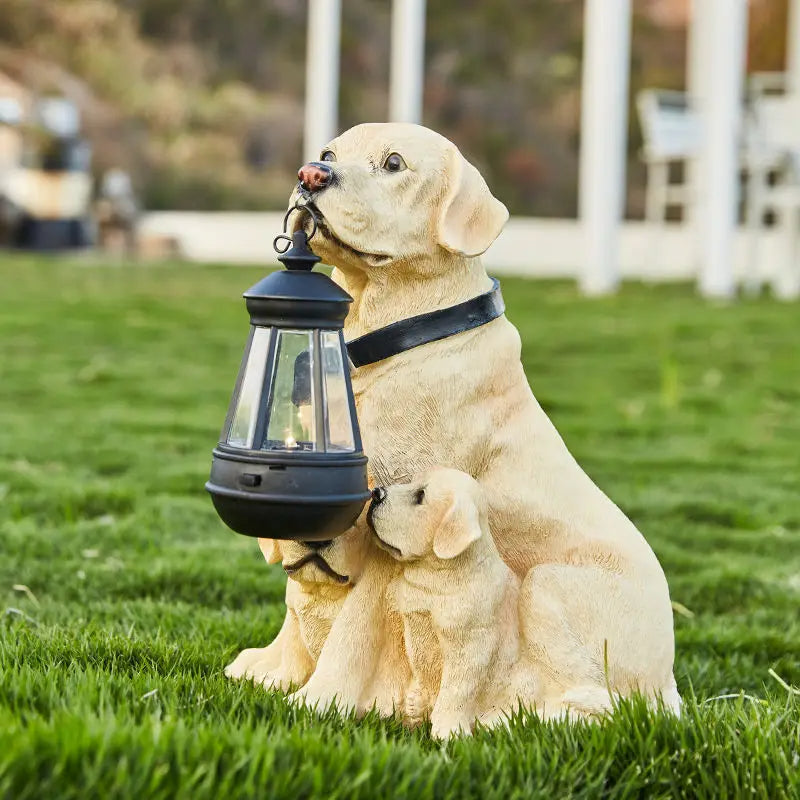 Solar Dog Statue Garden Light - Range - Notbrand