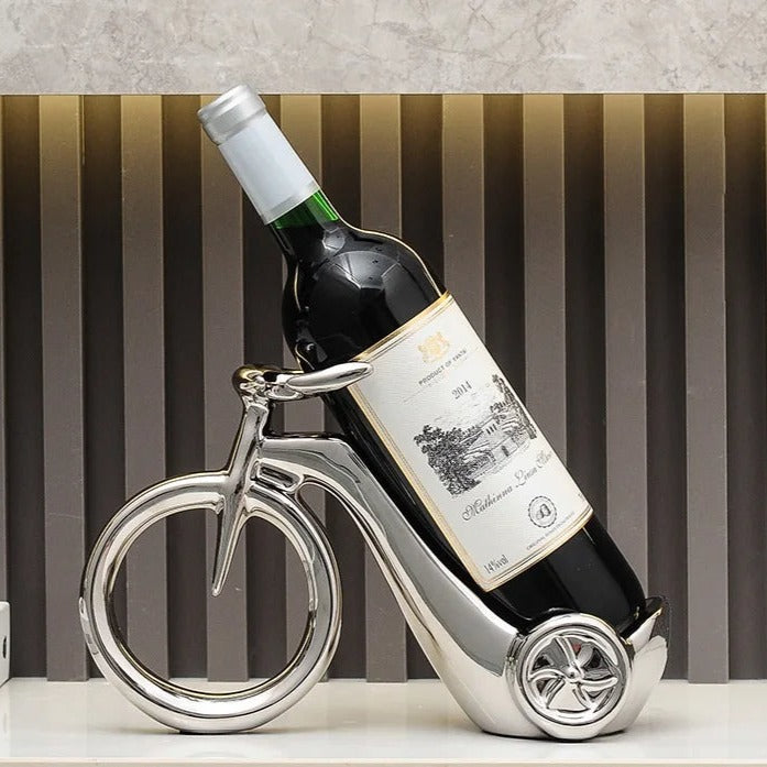 Ceramic Bicycle Sculpture Wine Rack - Range
