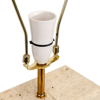 Dominique Travertine Table Lamp - 68.5cm - NotBrand